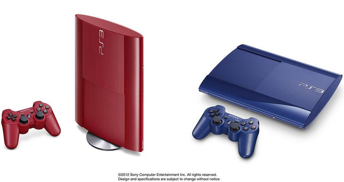 PS3 Super Slim roja azul llegan el 20 de febrero
