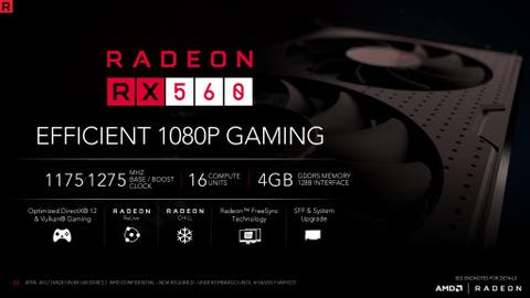 Rx hot sale radeon 560