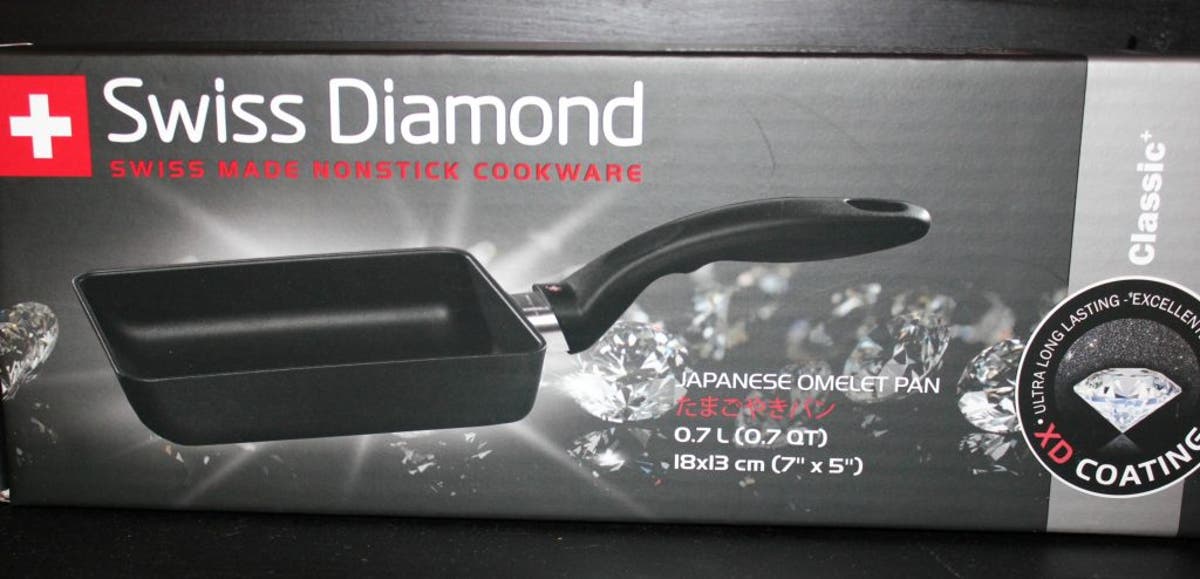 Swiss Diamond XD 5 x 7 Nonstick Japanese Omelet Pan (Tamagoyaki)