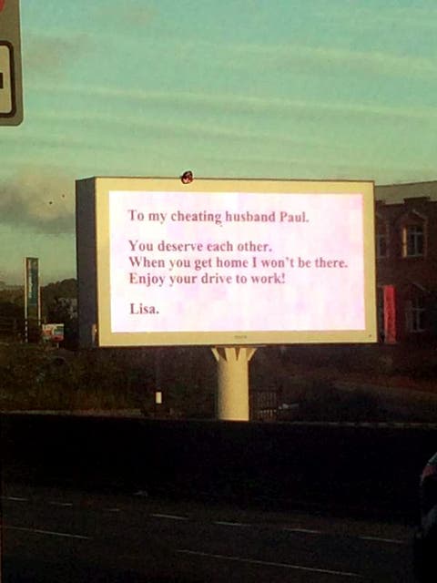 Scorned wife takes the ultimate revenge