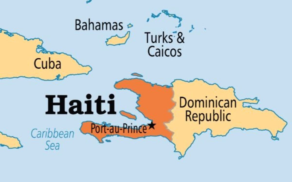 Map Haiti Dominican Republic 9606