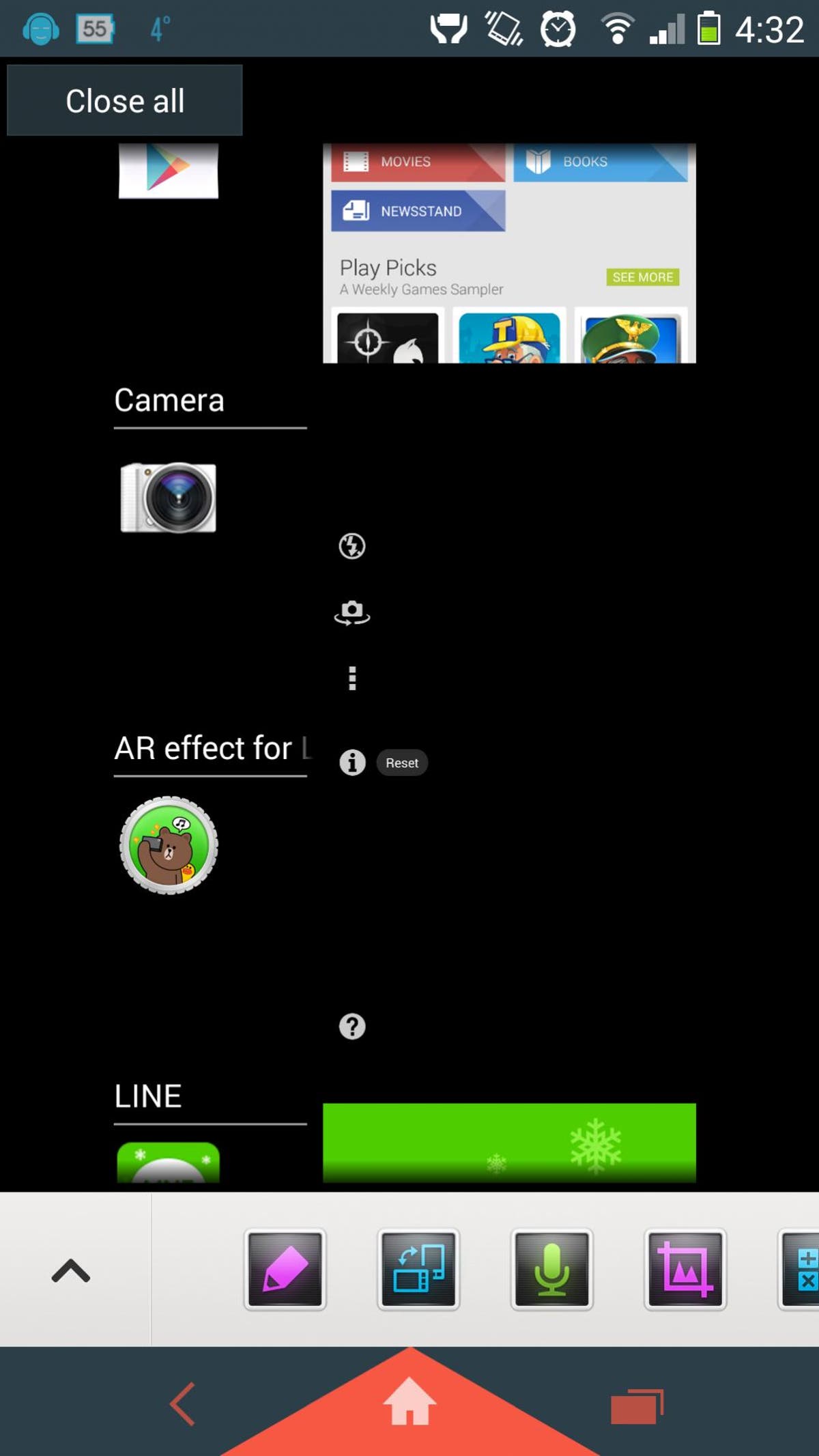 Hide recent apps Hide recent apps