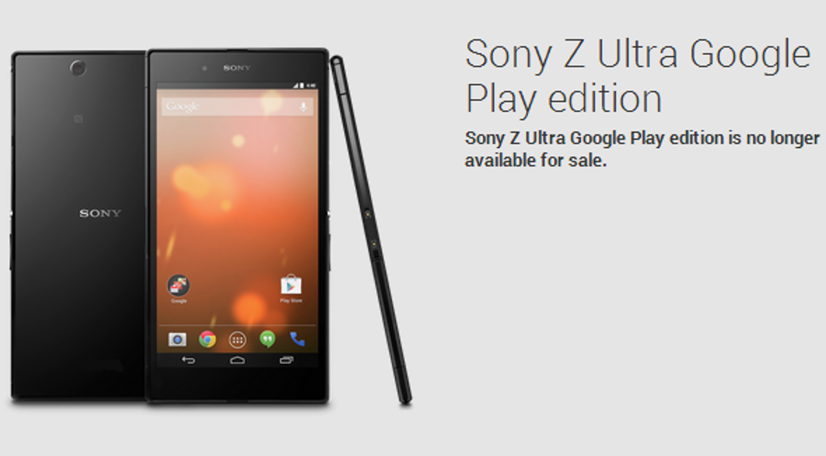 Sony Z Ultra Google Play Edition Reaches Eol Xperia Blog Sony Z Ultra Google Play Edition Reaches Eol Xperia Blog