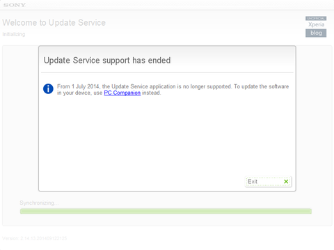 sony update service sus